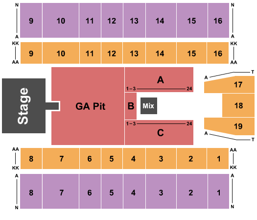 Marshall Health Network Arena Seating Chart