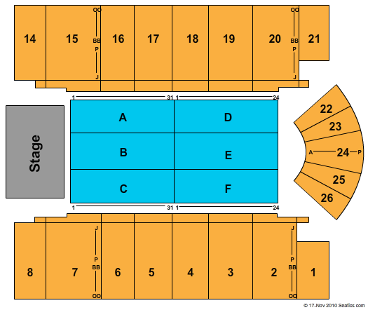 Big Superstore Arena Seating Chart View