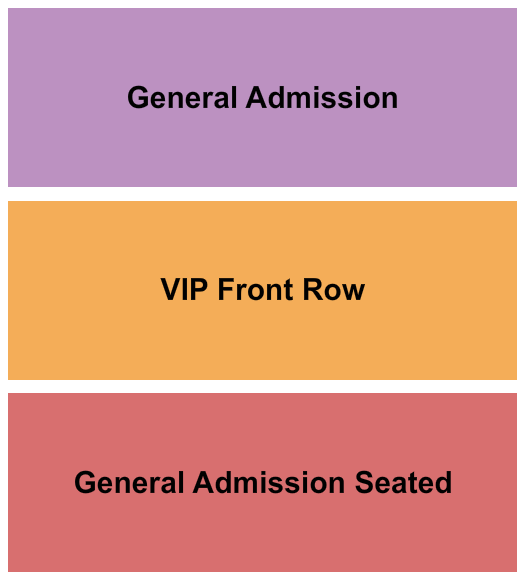 The Parrot Live Seating Chart: Endstage GA/VIP/Seated