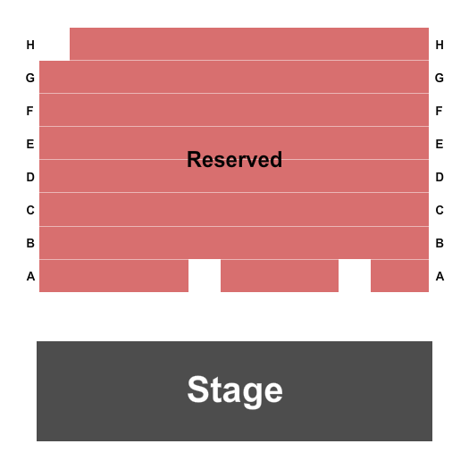 Bill & Penny Allyn Theatre at Redhouse Arts Center Seating Chart: Endstage 2