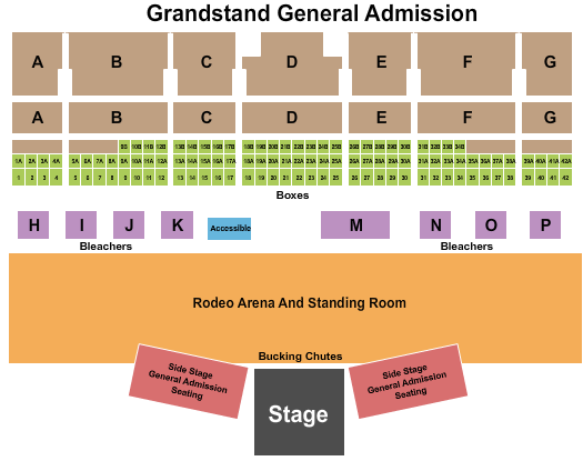 Big R Arena At Colorado State Fair Seating Chart: Rodeo