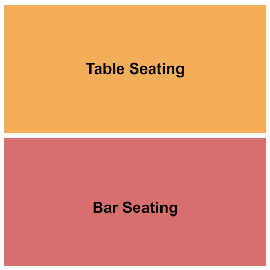 Birdland Jazz Club Seating Chart: Table/Bar