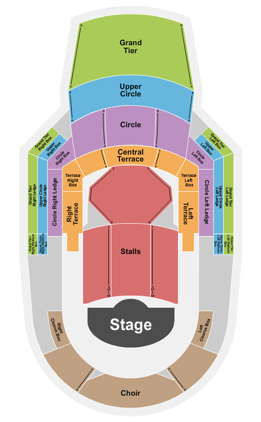 Birmingham Symphony Hall - UK Seating Chart: Endstage