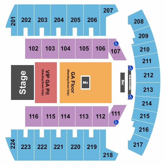 Bismarck Event Center Seating Chart: Chris Janson