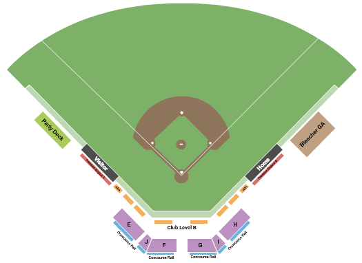 Black Hills Energy Stadium Seating Chart: Baseball