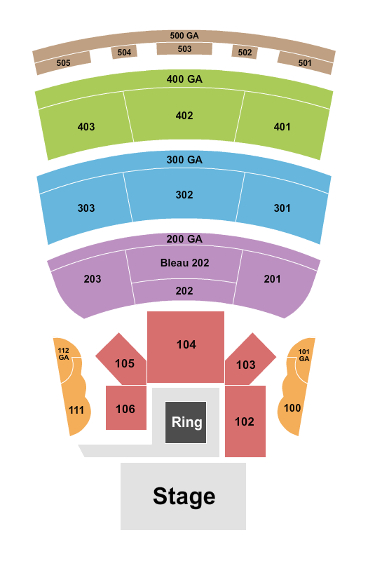 BleauLive Theater At Fontainebleau Las Vegas Seating Chart: Boxing