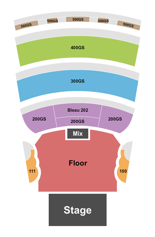 BleauLive Theater At Fontainebleau Las Vegas Seating Chart: GA By Level
