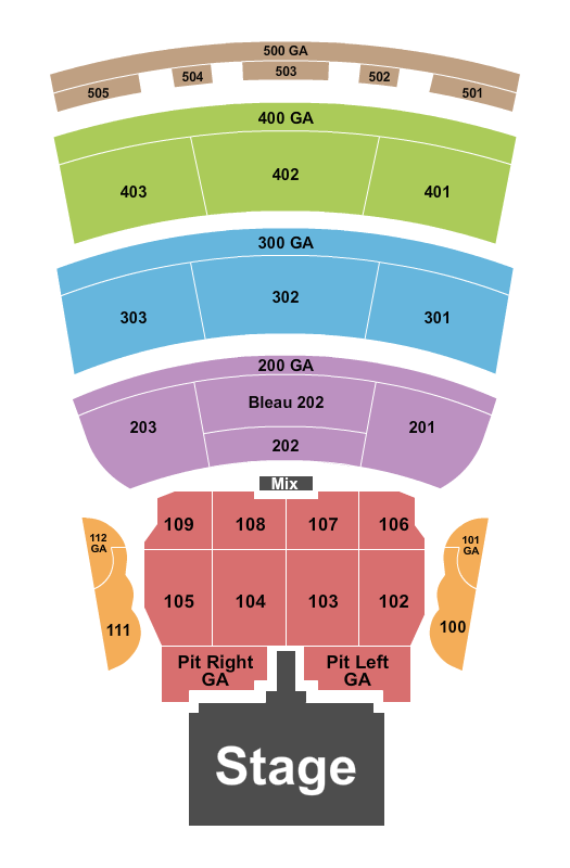 BleauLive Theater At Fontainebleau Las Vegas Seating Chart: Keith Urban