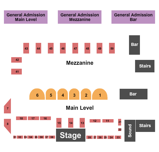 Bleecker Bell Seating Chart: GA/Booth/Table