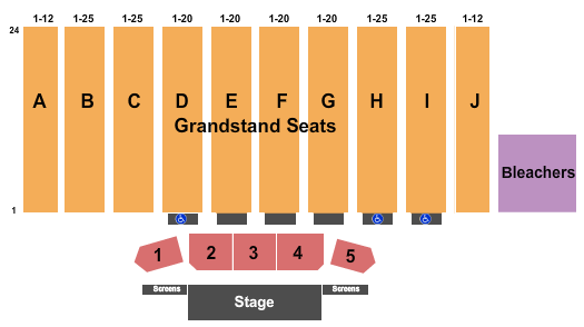 Bloomsburg Fair Seating Chart: Endstage 3