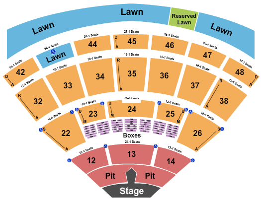 Blossom Music Center Map