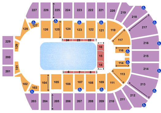 Blue Cross Arena Seating Chart: Disney on Ice 3