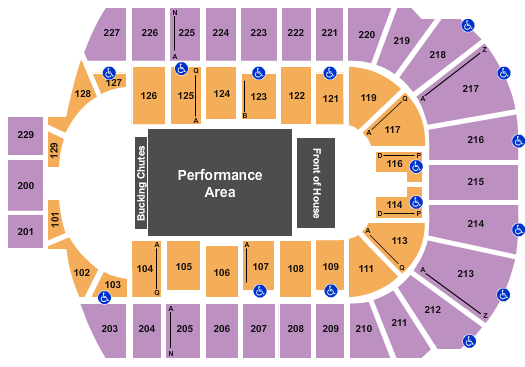 Blue Cross Arena Seating Chart: PBR