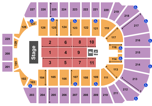 Blue Cross Arena Seating Chart: Pentatonix