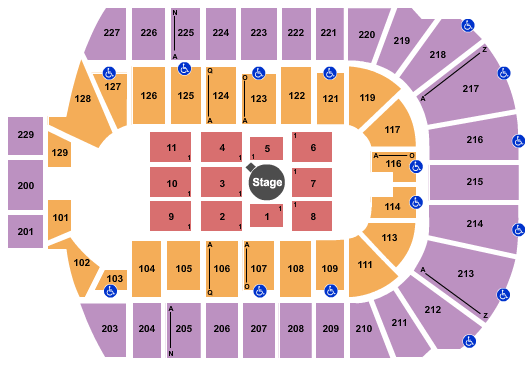 Disney On Ice Tickets | Seating Chart | Blue Cross Arena | Sebastian