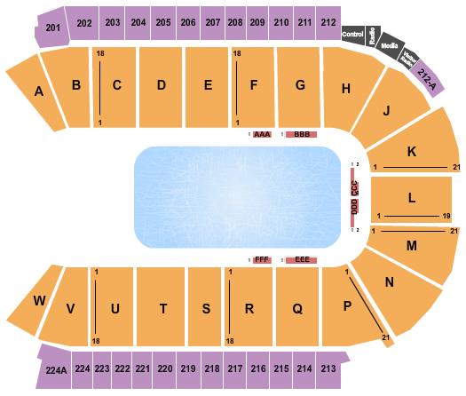 Blue Federal Credit Union Arena Seating Chart: Cirque - Crystal