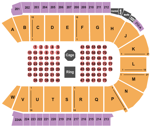 Blue Federal Credit Union Arena Seating Chart: MMA 3
