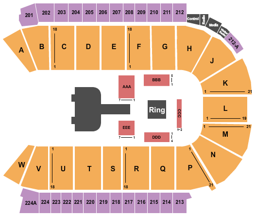 Blue Federal Credit Union Arena Seating Chart: MaskedMania