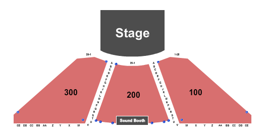Blue Gate Performing Arts Center Seating Chart: Endstage