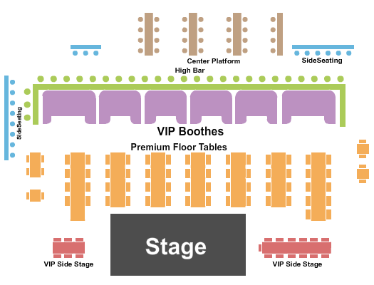 Blue Note - Napa Seating Chart: Endstage 2