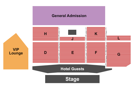 Blue Note Summer Sessions at Meritage Resort Seating Chart: Black Radio