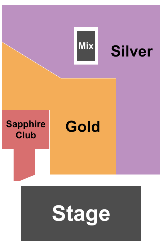 Blue Note Summer Sessions at Meritage Resort Seating Chart: GA Gold/Silver/Saphire Club