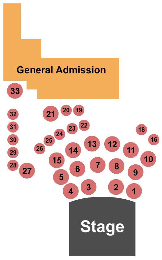 Blue Ocean Music Hall Seating Chart: Brunch