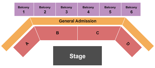 BMI Event Center Seating Chart: Endstage 2