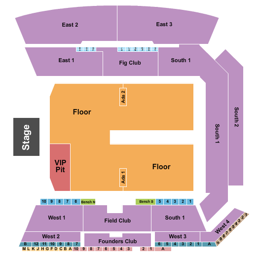 BMO Stadium Seating Chart: Endstage GA & VIP