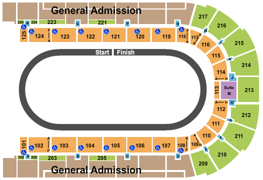 Boardwalk Hall Arena - Boardwalk Hall Seating Chart: Auto Racing