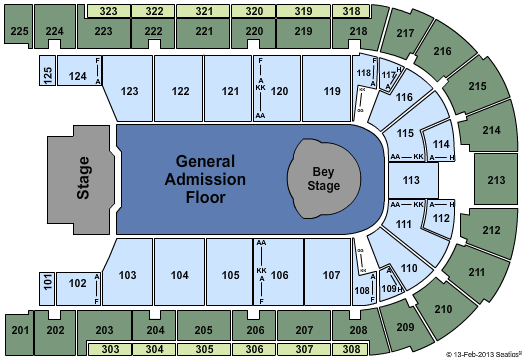 Boardwalk Hall Arena - Boardwalk Hall Seating Map