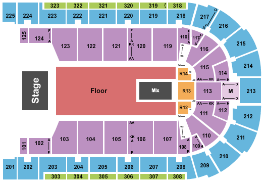Boardwalk Hall Arena - Boardwalk Hall Seating Chart: Endstage Floor