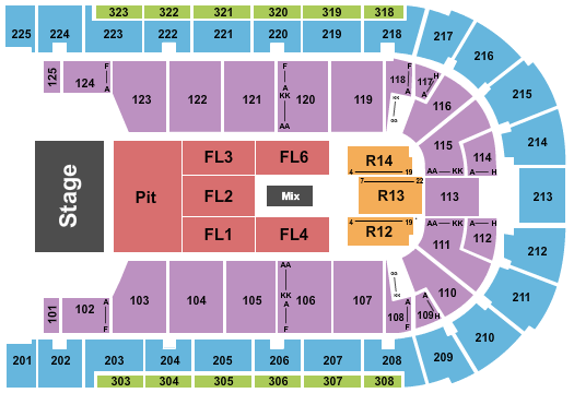 Boardwalk Hall Arena - Boardwalk Hall Seating Chart: Endstage Pit 2