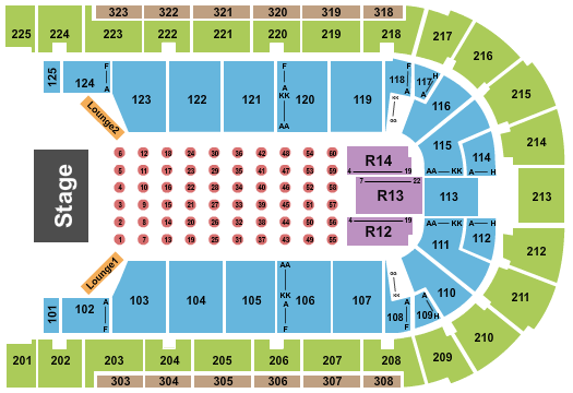 Boardwalk Hall Arena - Boardwalk Hall Seating Chart: Endstage Tables 2