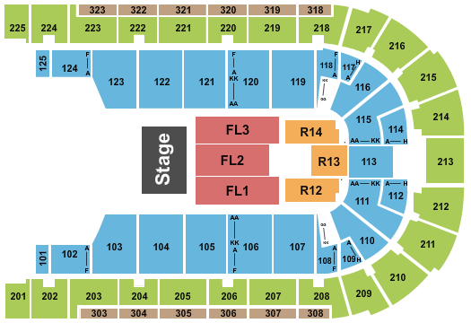 Boardwalk Hall Arena - Boardwalk Hall Seating Chart: Half House