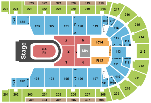 Boardwalk Hall Arena - Boardwalk Hall Seating Chart: Kane Brown