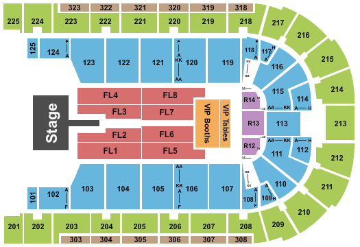 Boardwalk Hall Arena - Boardwalk Hall Seating Chart: Mary J Blige