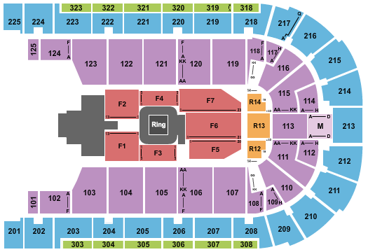 Boardwalk Hall Arena - Boardwalk Hall Seating Chart: WWE 1