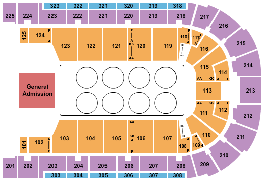 Boardwalk Hall Arena - Boardwalk Hall Seating Chart: Wrestling