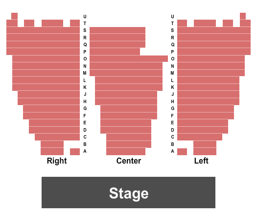 Bob Boldrick Theater at Carson City Community Center Seating Chart: Endstage No Pit