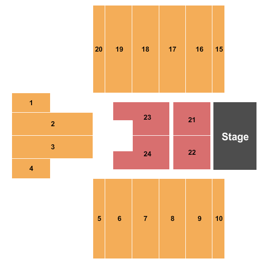 Bob Carpenter Center At University of Delaware Seating Chart: Endstage 5