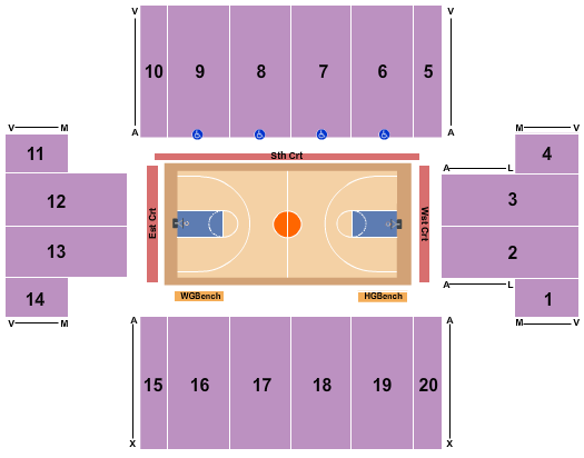 Bob Carpenter Center At University of Delaware Seating Chart: Harlem Globetrotters