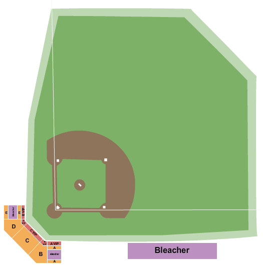 Bob Warn Field Seating Chart: Baseball