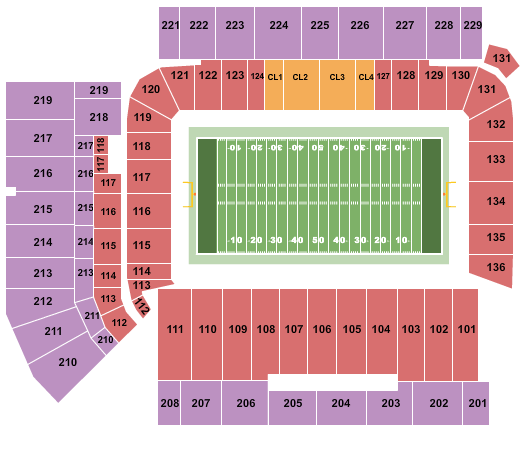 Tom Benson Stadium Seating Chart