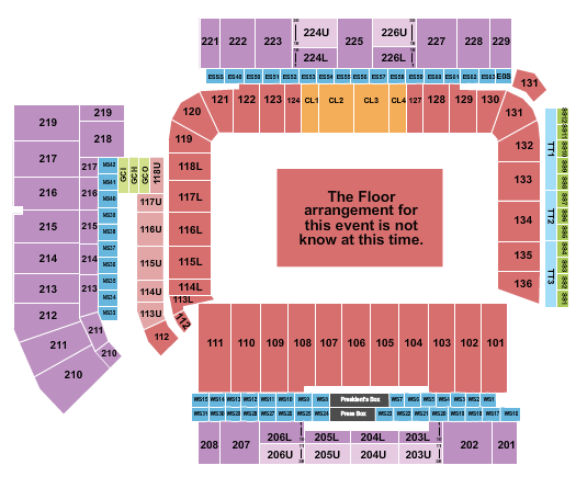 Bobby Dodd Stadium Seating Chart: Generic Floor