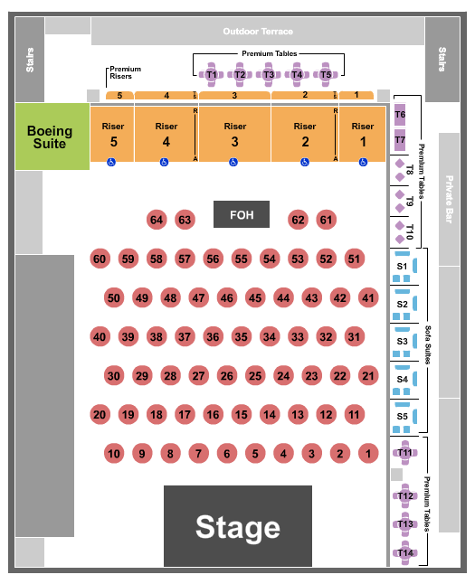 Boeing Center at Tech Port Seating Chart: Tejano Music Awards