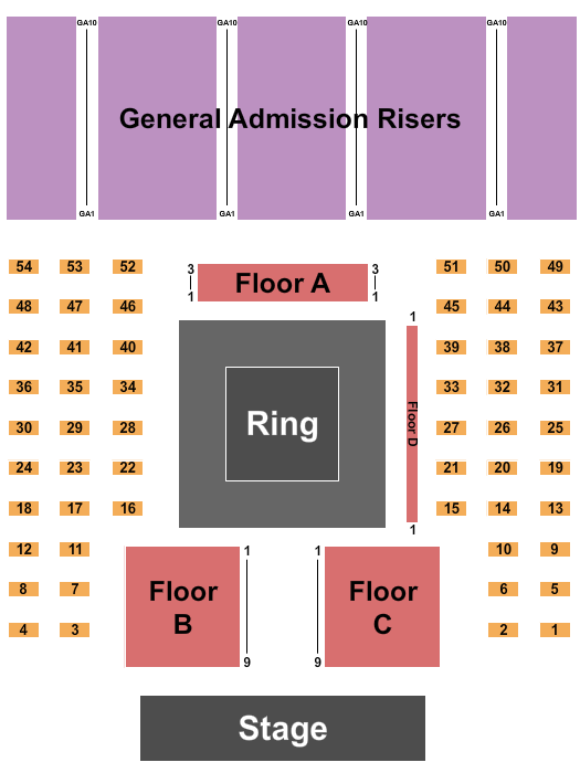 Boeing Center at Tech Port Seating Chart: Boxing 2