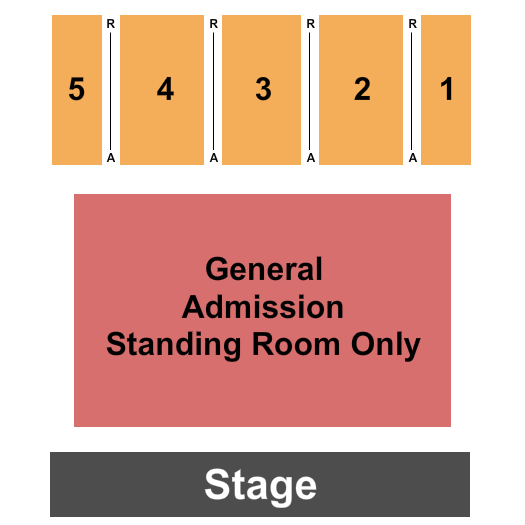 Boeing Center at Tech Port Seating Chart: Endstage GA & Risers 2