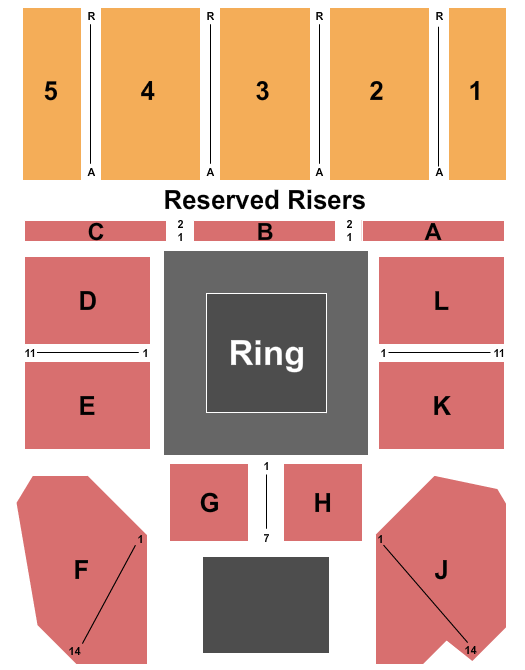 Boeing Center at Tech Port Seating Chart: Wrestling 2