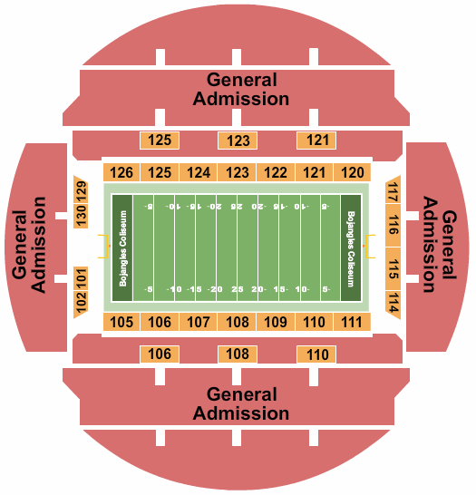 Bojangles Coliseum Map